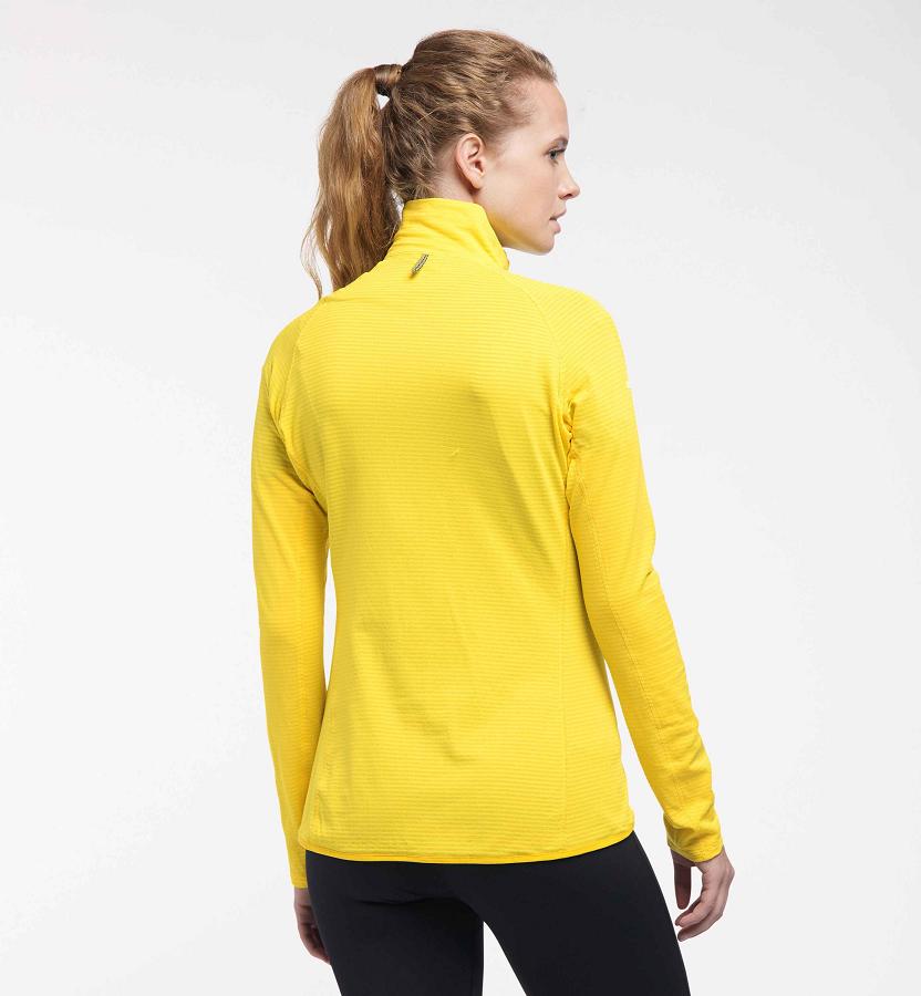 Haglöfs Womens L.I.M Mid Layer Yellow New Zealand 78520AZMK
